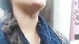 A girl learning music