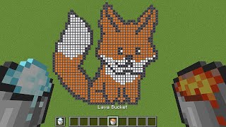how to draw in minecraft