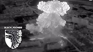 Huge explosions as Ukrainian forces blow up fortified Russian positions