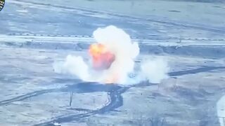 Ukrainian troops blow up two Russian tanks in MASSIVE explosions