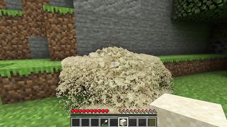 extremely realistic sand in minecraft.
