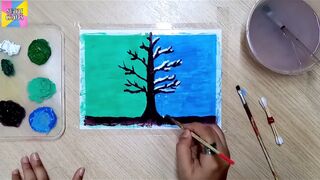 How to make beautiful painting beautiful nature painting with easy steps
