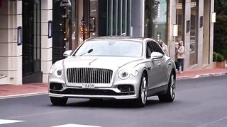 The streets are bustling, but two words, sports cars!