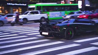 The super sports car came out to blow up the street!