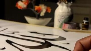Calligraphy with lce Cream sticks | Paintastic Valley