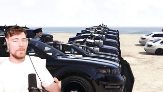 100 assassin's Vs 10 cops #mrbeast