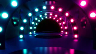 Circle Lights Tunnel VJ Loop