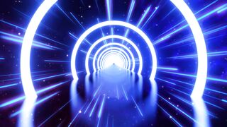 Motion Of Glowing Rings VJ Loop 2