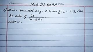 Math D1 Exercise 9A question 16