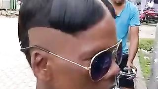 funny hairstyle