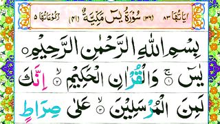 036 Surah Yaseen [Yasin] _ Surah Yasin Recitation with Arabic HD Text_ Surah Yaseen pani patti Voice.