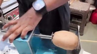 Mumbai Biggest Potato Spiral _ Indian Street Food _ #shorts #shortvideo