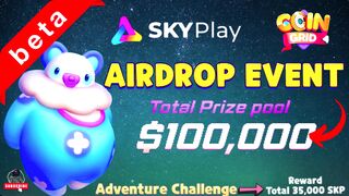 CoinGrid Airdrop Event $100.000 + Beta + Adventure Challenge Reward 35.000 SKP