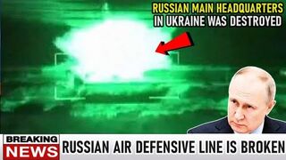 Russian headquarters burning like hell!