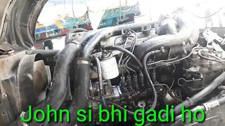 -Hino truck Euro engine sound smoke missing fault full checking solution timing
