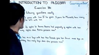 Question 1 and Question 2. Exercise 8b Chapter 8 introduction to Algebra