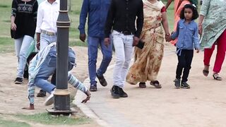 Hitting on bumb  Part 2  Funny Prank  Just Fun