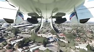 Crazy landing in los Angeles International airport