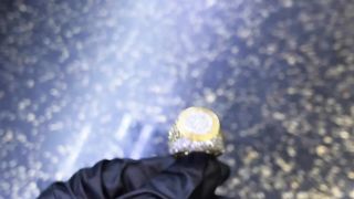 10k Yellow Gold Diamond Greek Designed custom 3.38 ctw Ring by Ijaz Jewelers