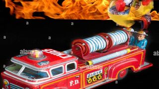 Kids' videos. Fire trucks and toy cars