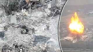 Russians, whose command posts are in ruins, are trying to pull out wounded from under the rubble