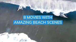 Hollywood beach movie scene