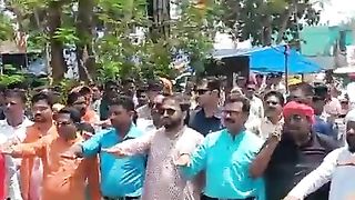 Hindu supremacists in Bastar, India taking oath to  of Muslims and Christians.
