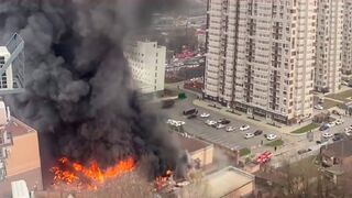 Fire broke out in the building of the border service in Russia