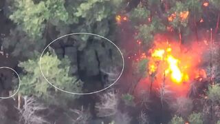 Russians are hit by missiles while transporting carload of ammunition