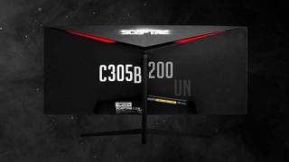 curved gaming monitor Port up to 200 Hz