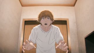 Denji touche les seins de Power