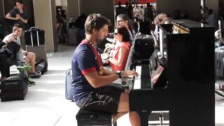 Improvisation at the train station in paris!