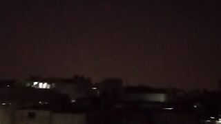 Karachi night with beautiful moon