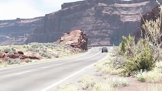 Car vs Giant Bulge 2023 #BeamNG.drive