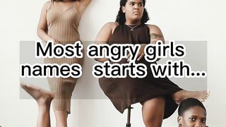Most Angry Girls Names Starts With... ????#facts