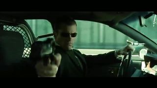 Matrix reloaded Hollywood movie scene