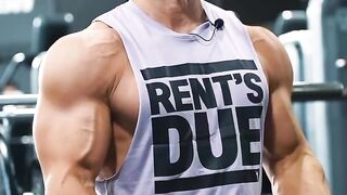 Handsome Bodybuilder Barbell Bicep Curl Workout Impressive