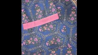 Printed lawn shirt angrakha style hand making shirt