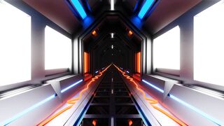 Metal Sci-Fi Corridor VJ Loop