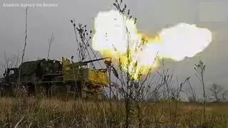 Russia uses S-60 anti aircraft guns against Ukraine