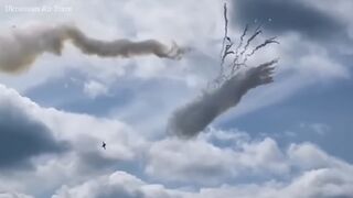 Ukrainian MiG-25s fire rockets at Russian positions