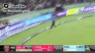 S Curran hit big six to Rashid Khan