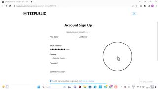 Ext-TeePublic-Account Creation
