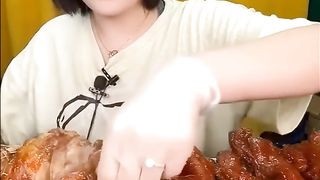 Spicy Chinese Mukbang Asmr Eating _ Spicy Asmr Eating Shorts #shorts.