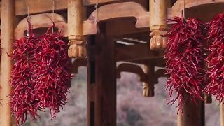 The ancient method of growing peppers of the indigenous people her