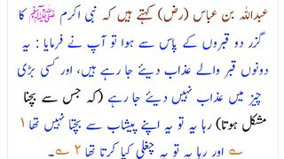 دو قبروں میں عذاب