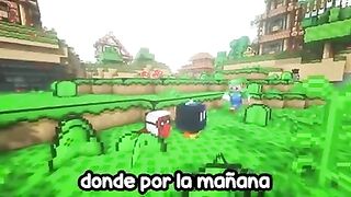 Jugando minercraft