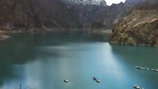 A Beautiful view of Attabadd Lake Shishkat Hunza