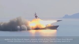 Russia fires supersonic anti-ship missile at mock target in Sea of Japan