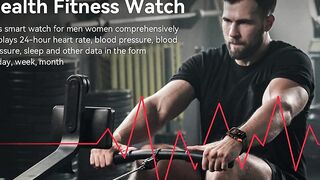 AMAZTIM Smart Watch, 60 Days Extra-Long Battery, 50M Waterproof,